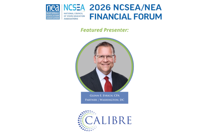 Glenn Eyrich headshot and featured speaker graphic for 2026 NCSEA/NEA Financial Forum