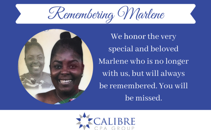 Remembering Marlene Garrett - Calibre CPA Group